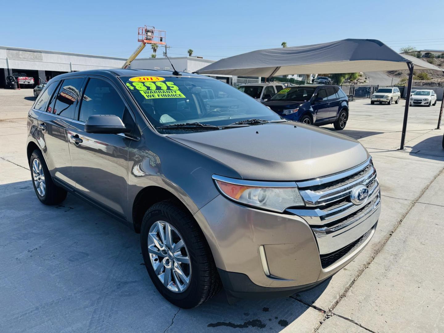 2013 Bronze Ford Edge Limited FWD (2FMDK3KC9DB) with an 3.5L V6 DOHC 24V engine, 6-Speed Automatic transmission, located at 2190 Hwy 95, Bullhead City, AZ, 86442, (928) 704-0060, 0.000000, 0.000000 - Photo#1