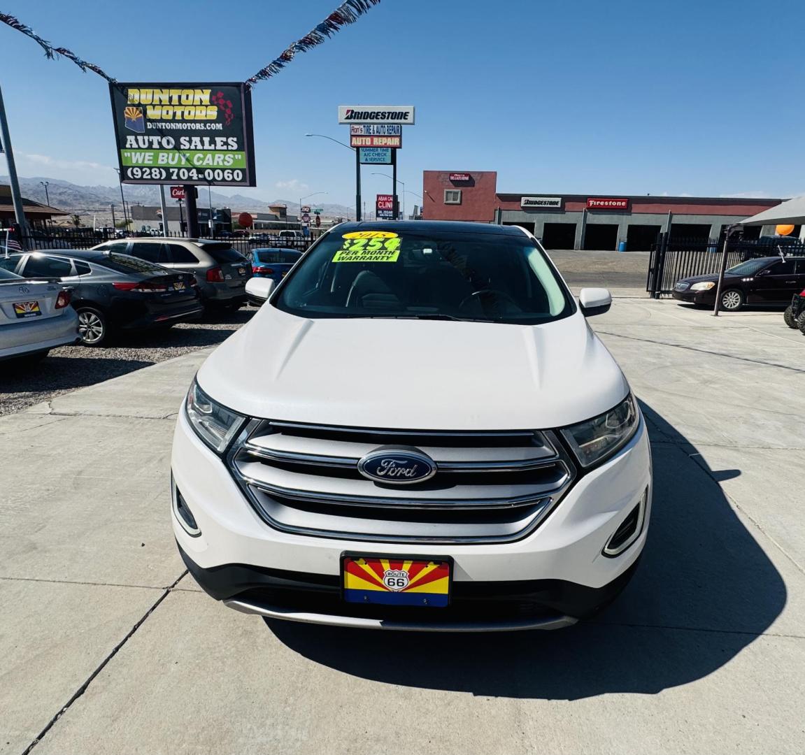 2015 White Ford Edge SEL AWD (2FMTK4J84FB) with an 3.5L V6 DOHC 24V engine, 6-Speed Automatic transmission, located at 2190 Hwy 95, Bullhead City, AZ, 86442, (928) 704-0060, 0.000000, 0.000000 - Photo#3