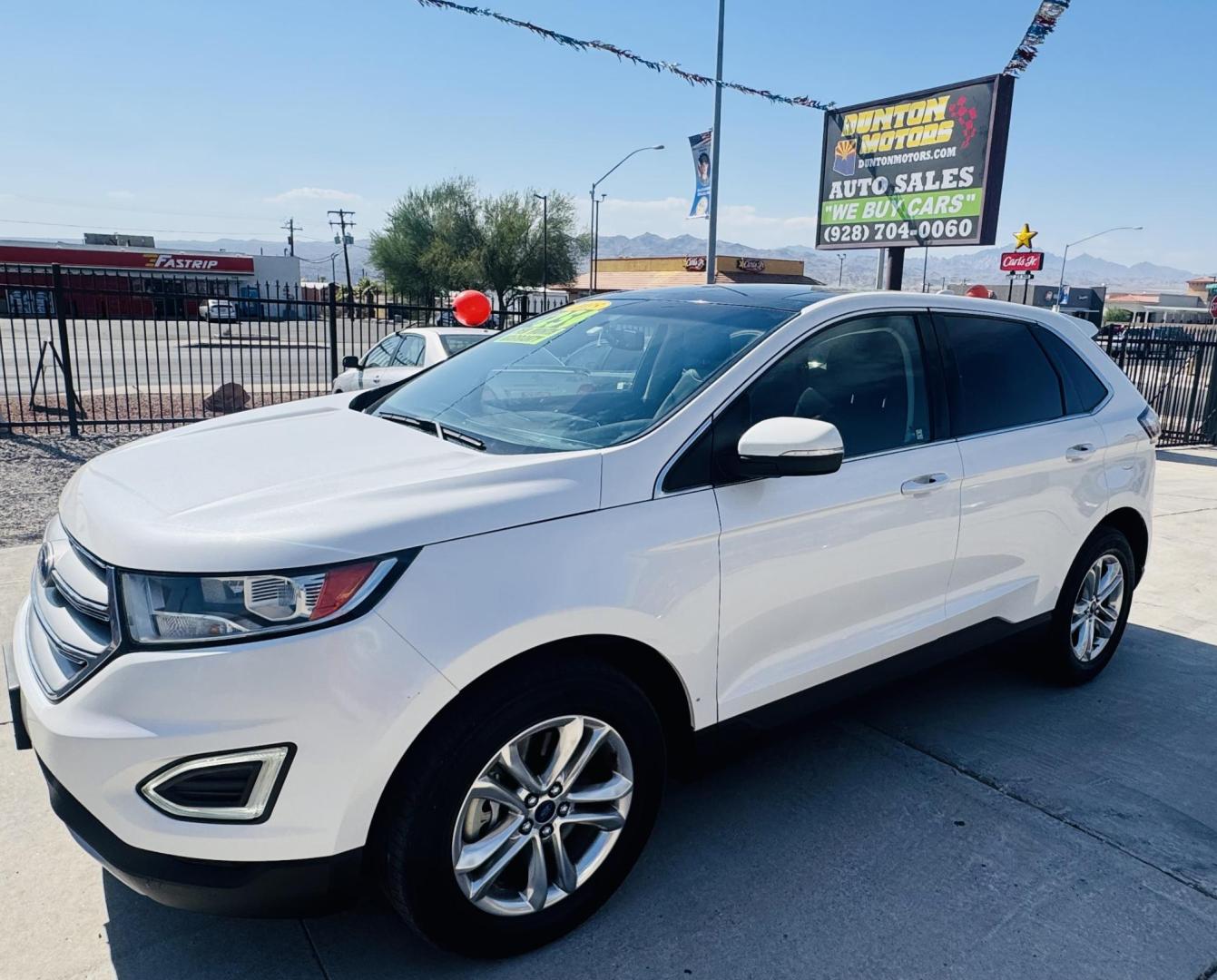 2015 White Ford Edge SEL AWD (2FMTK4J84FB) with an 3.5L V6 DOHC 24V engine, 6-Speed Automatic transmission, located at 2190 Hwy 95, Bullhead City, AZ, 86442, (928) 704-0060, 0.000000, 0.000000 - Photo#5