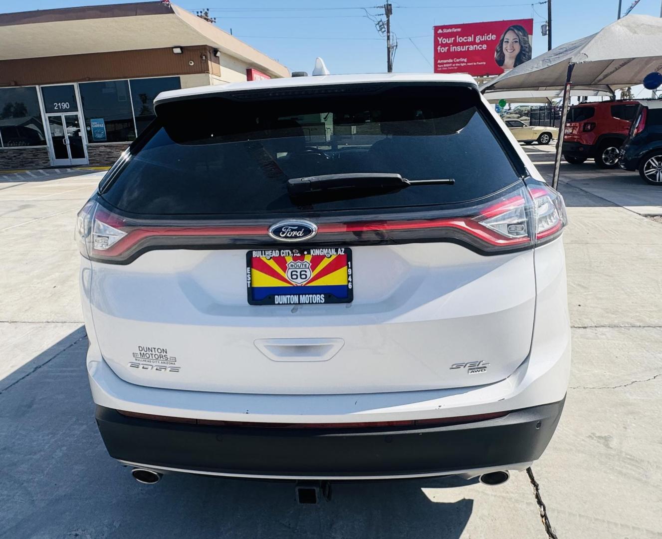 2015 White Ford Edge SEL AWD (2FMTK4J84FB) with an 3.5L V6 DOHC 24V engine, 6-Speed Automatic transmission, located at 2190 Hwy 95, Bullhead City, AZ, 86442, (928) 704-0060, 0.000000, 0.000000 - Photo#7