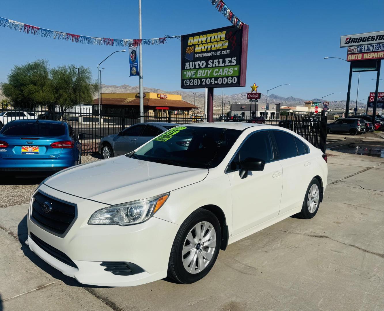 2017 White Subaru Legacy 2.5i Premium (4S3BNAB65H3) with an 2.5L H4 SOHC 16V engine, CVT transmission, located at 2190 Hwy 95, Bullhead City, AZ, 86442, (928) 704-0060, 0.000000, 0.000000 - Photo#2