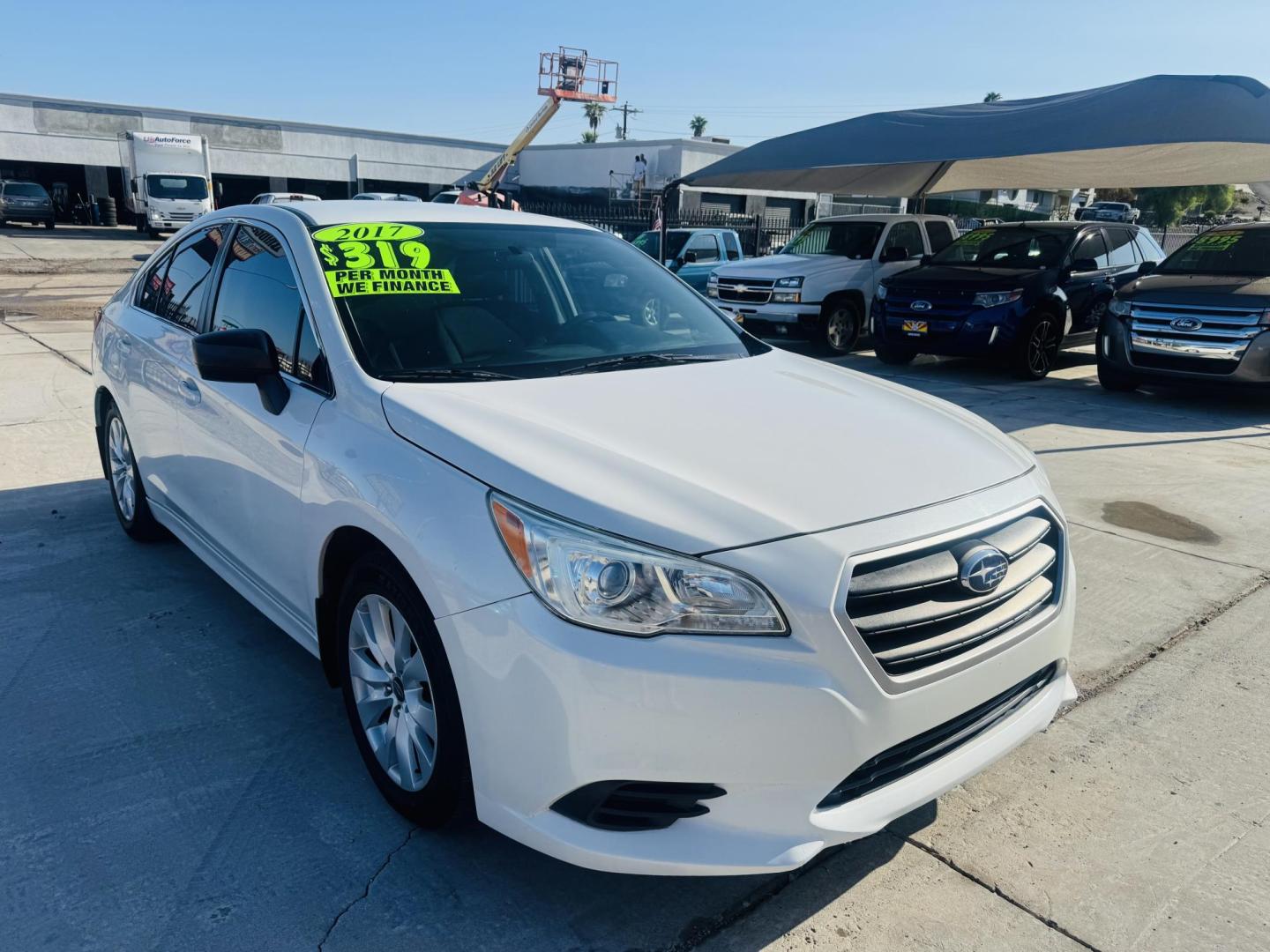 2017 White Subaru Legacy 2.5i Premium (4S3BNAB65H3) with an 2.5L H4 SOHC 16V engine, CVT transmission, located at 2190 Hwy 95, Bullhead City, AZ, 86442, (928) 704-0060, 0.000000, 0.000000 - Photo#0