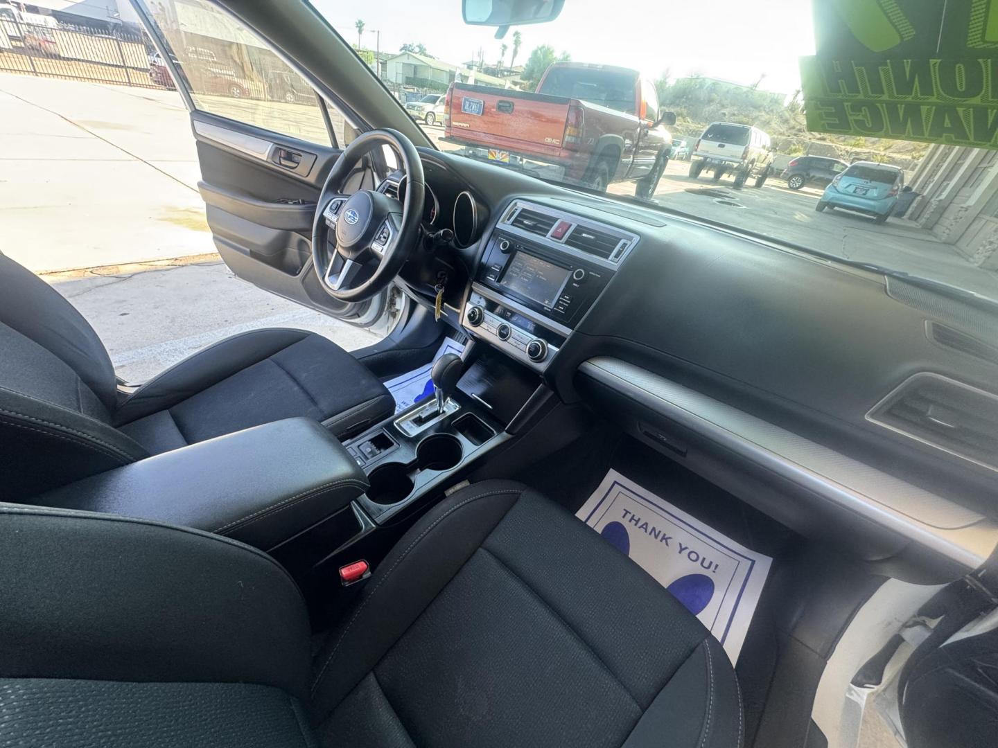 2017 White Subaru Legacy 2.5i Premium (4S3BNAB65H3) with an 2.5L H4 SOHC 16V engine, CVT transmission, located at 2190 Hwy 95, Bullhead City, AZ, 86442, (928) 704-0060, 0.000000, 0.000000 - Photo#11