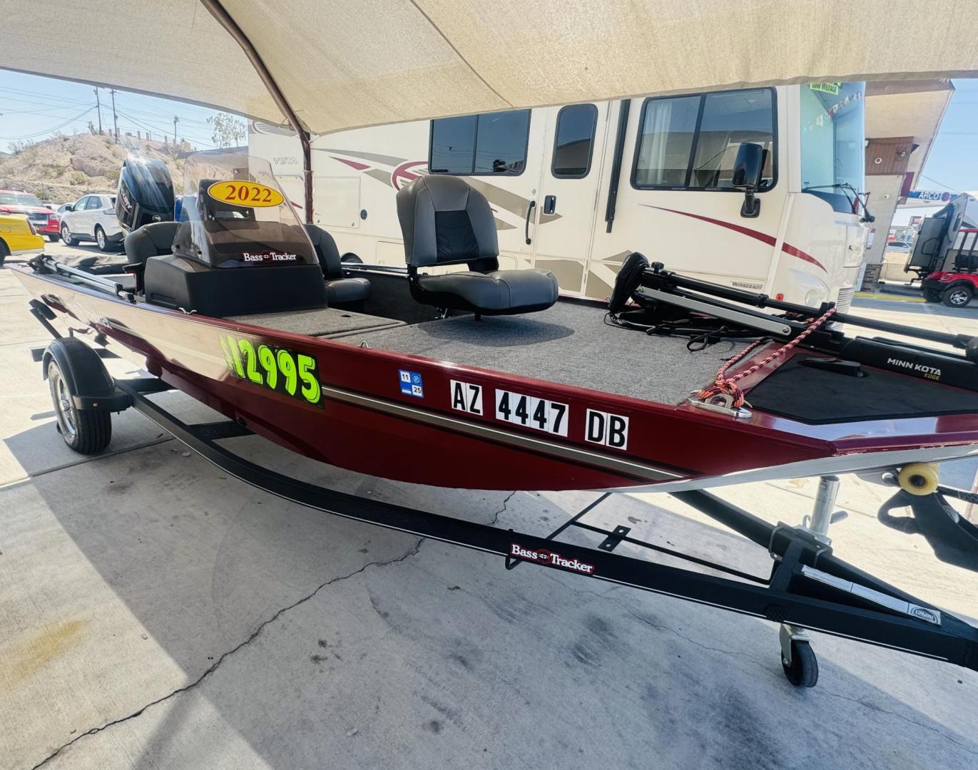 2022 Red Tracker Marine Bass tracker classic XL , located at 2190 Hwy 95, Bullhead City, AZ, 86442, (928) 704-0060, 0.000000, 0.000000 - On consignment. 2022 Bass tracker Classic XL. 16ft. 50 mercury 4 stroke engine. livewell . bimini top. pole holder. fish finder, trolling motor. Runs great. less than 50hours on it. Free and clear title. great running fishing boat with trailer. - Photo#0