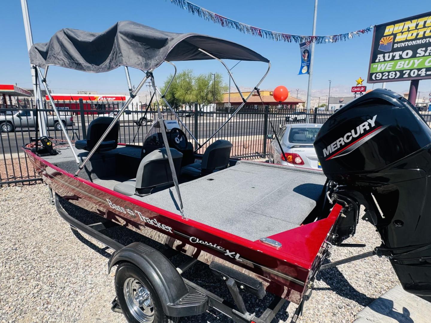2022 Red Tracker Marine Bass tracker classic XL , located at 2190 Hwy 95, Bullhead City, AZ, 86442, (928) 704-0060, 0.000000, 0.000000 - On consignment. 2022 Bass tracker Classic XL. 16ft. 50 mercury 4 stroke engine. livewell . bimini top. pole holder. fish finder, trolling motor. Runs great. less than 50hours on it. Free and clear title. great running fishing boat with trailer. - Photo#1