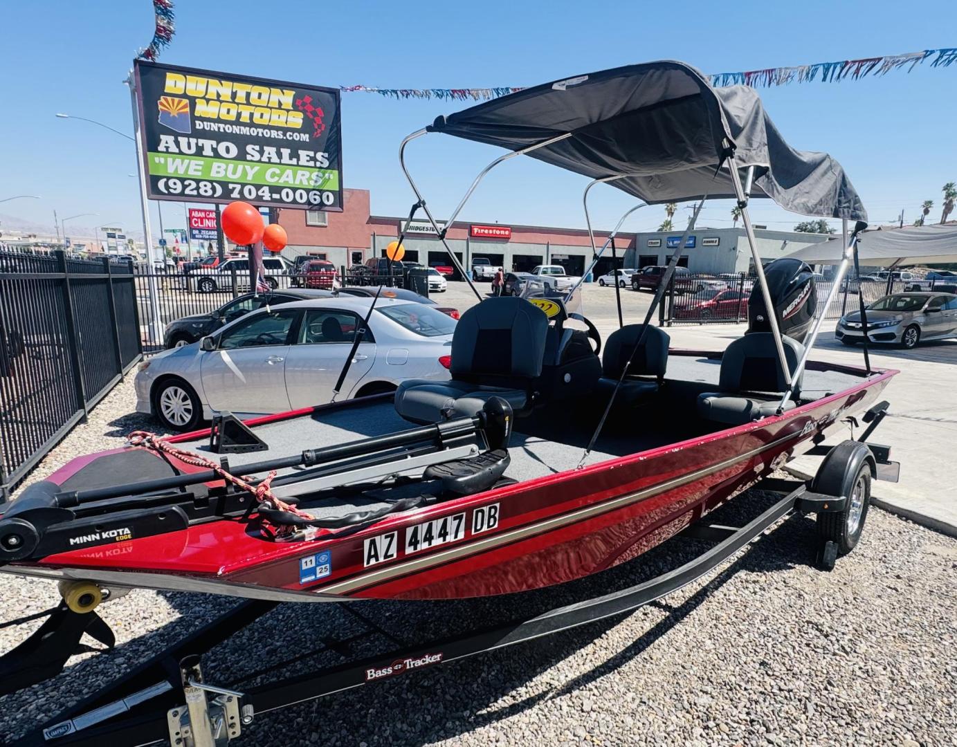 2022 Red Tracker Marine Bass tracker classic XL , located at 2190 Hwy 95, Bullhead City, AZ, 86442, (928) 704-0060, 0.000000, 0.000000 - On consignment. 2022 Bass tracker Classic XL. 16ft. 50 mercury 4 stroke engine. livewell . bimini top. pole holder. fish finder, trolling motor. Runs great. less than 50hours on it. Free and clear title. great running fishing boat with trailer. - Photo#3