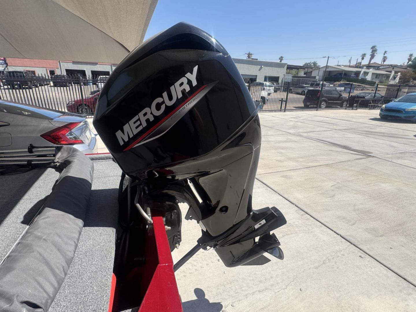 2022 Red Tracker Marine Bass tracker classic XL , located at 2190 Hwy 95, Bullhead City, AZ, 86442, (928) 704-0060, 0.000000, 0.000000 - On consignment. 2022 Bass tracker Classic XL. 16ft. 50 mercury 4 stroke engine. livewell . bimini top. pole holder. fish finder, trolling motor. Runs great. less than 50hours on it. Free and clear title. great running fishing boat with trailer. - Photo#13