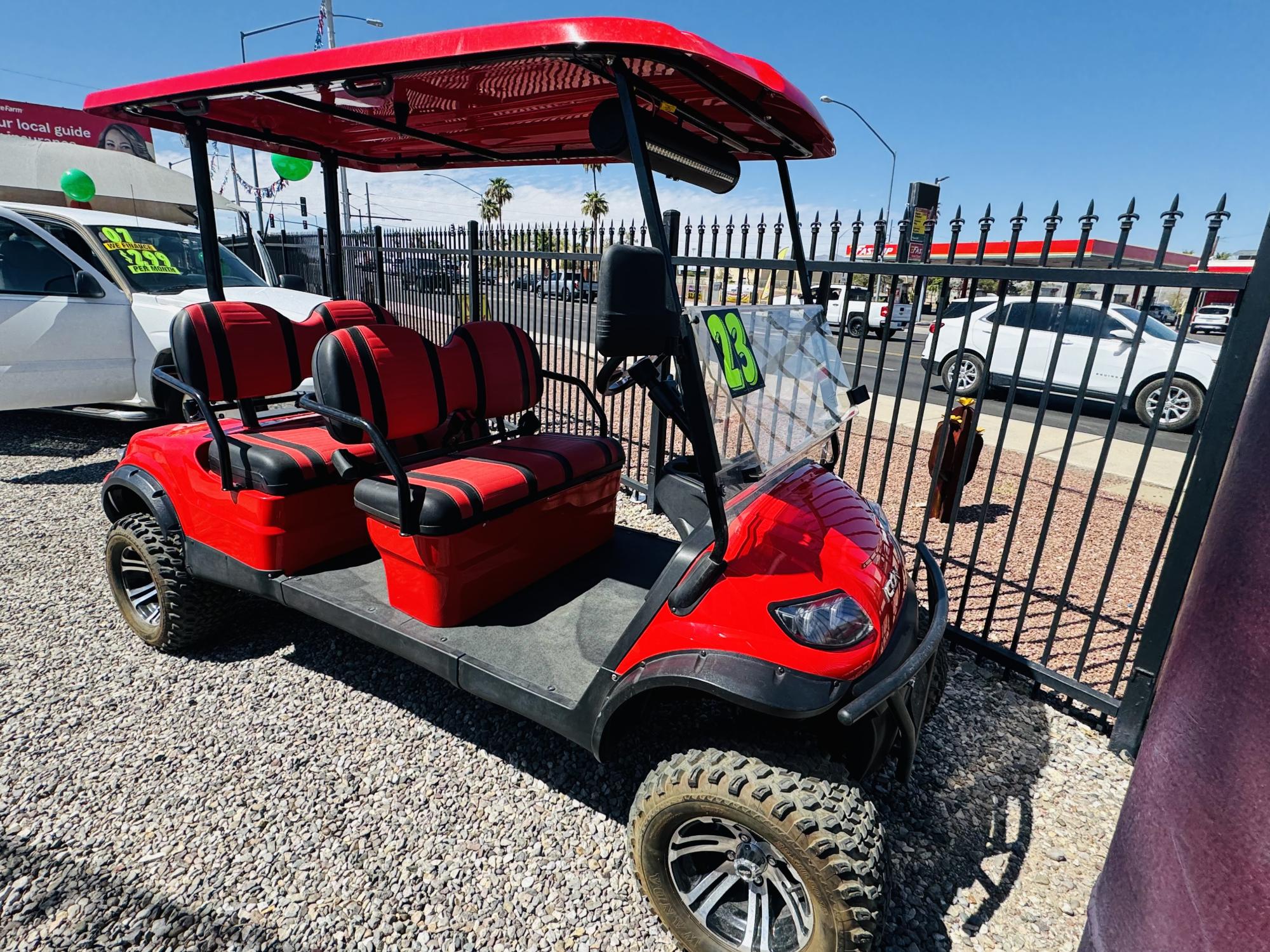 photo of 2023 Ican 4 seater electric golf cart 13 miles on it like new 