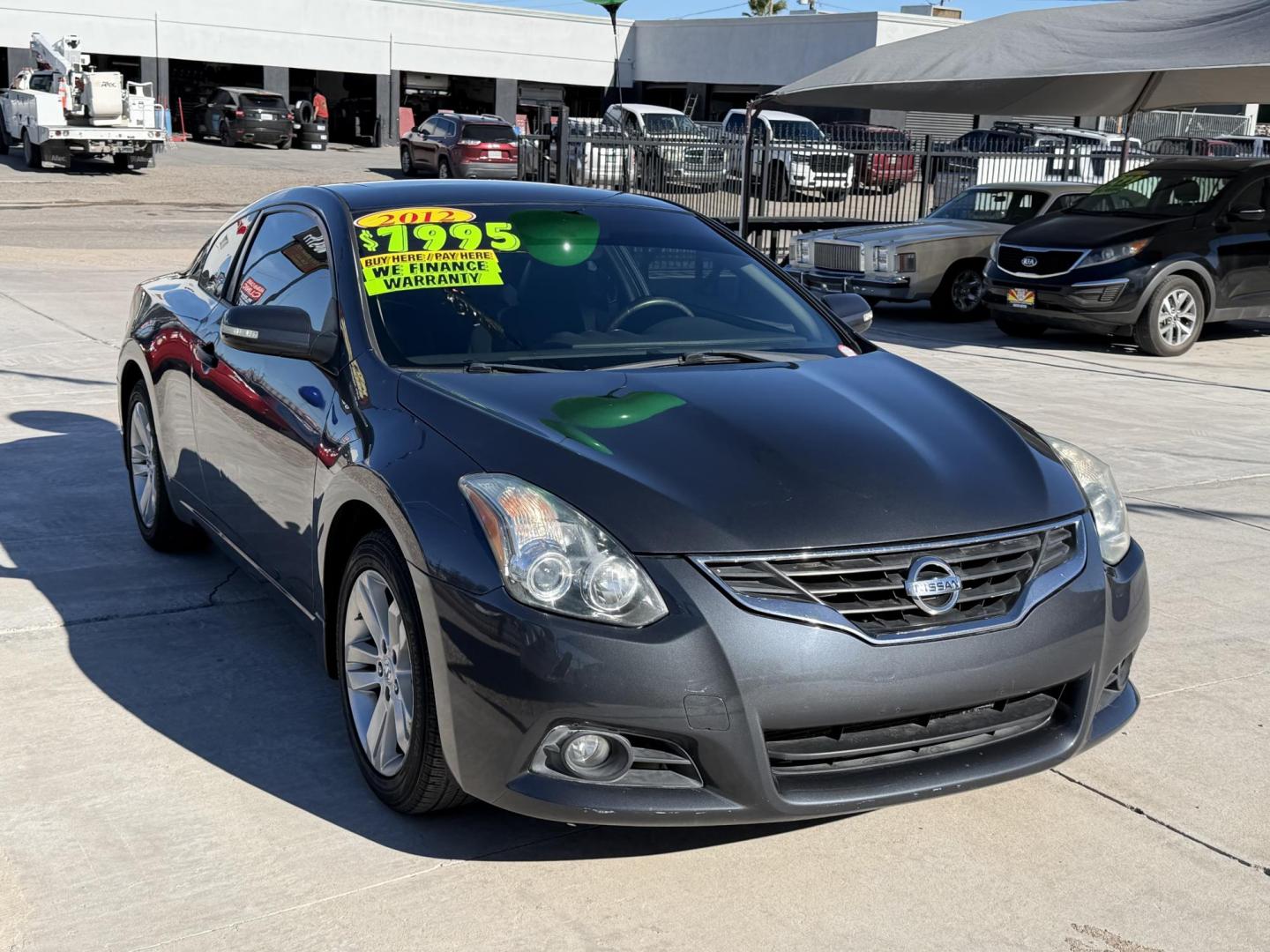 2012 Charcoal /black leather , located at 2190 Hwy 95, Bullhead City, AZ, 86442, (928) 704-0060, 0.000000, 0.000000 - 2012 Nissan Altima 2.5 S. leather loaded, moonroof, backup camera, xm radio, free warranty, free carfax, we finance ,buy here pay here. in house financing available. - Photo#0