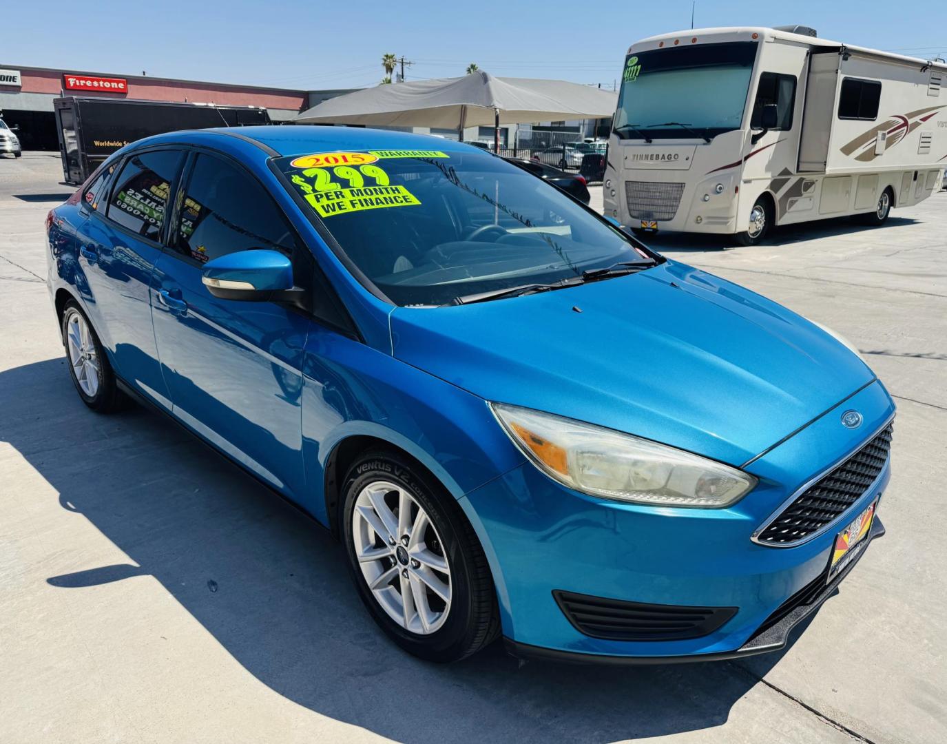 2015 blue Ford Focus SE , located at 2190 Hwy 95, Bullhead City, AZ, 86442, (928) 704-0060, 0.000000, 0.000000 - 2015 Ford Focus SE. only 74k miles. Brand new tires. completely serviced. Free warranty, Free carfax. IN house financing available. bluetooth, backup camera, ice cold AC. - Photo#0