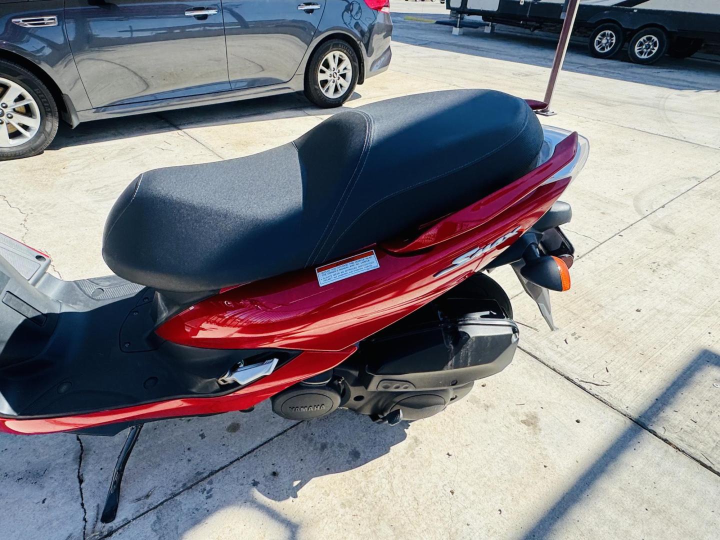 2019 Red Yamaha XC155 - (RKRSG36Y9KA) with an 155CC engine, located at 119 E Andy Devine Ave., Kingman, AZ, 86401, (928) 753-1946, 0.000000, 0.000000 - 2019 YAMAHA XC155. 1 OWNER . ONLY 249 MILES. STREET LEGAL. SUPER CLEAN , ALWAYS GARAGED. The 2019 Yamaha SMAX (model code XC155) is a 155cc, fuel-injected, four-stroke, liquid-cooled scooter with an automatic CVT transmission. It features hydraulic disc brakes, 13-inch wheels, and a lightweight, rig - Photo#11