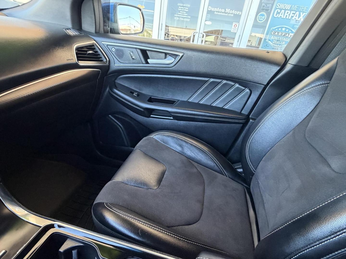 2019 Blue metallic /black Ford Edge Sport AWD (2FMPK4AP2KB) with an 2.7L V6 DOCH 24V engine, 6A transmission, located at 2190 Hwy 95, Bullhead City, AZ, 86442, (928) 704-0060, 0.000000, 0.000000 - 2019 Ford Edge. All wheel drive. 1 owner. only 74k miles. Elderly owned. Fully loaded. leather, moonroof, heater and cooled seats. backup camera, free carfax, free warranty. custom front sports bra , seat covers, dash matt. this customer took excellent care of this super clean great running SUV. own - Photo#8