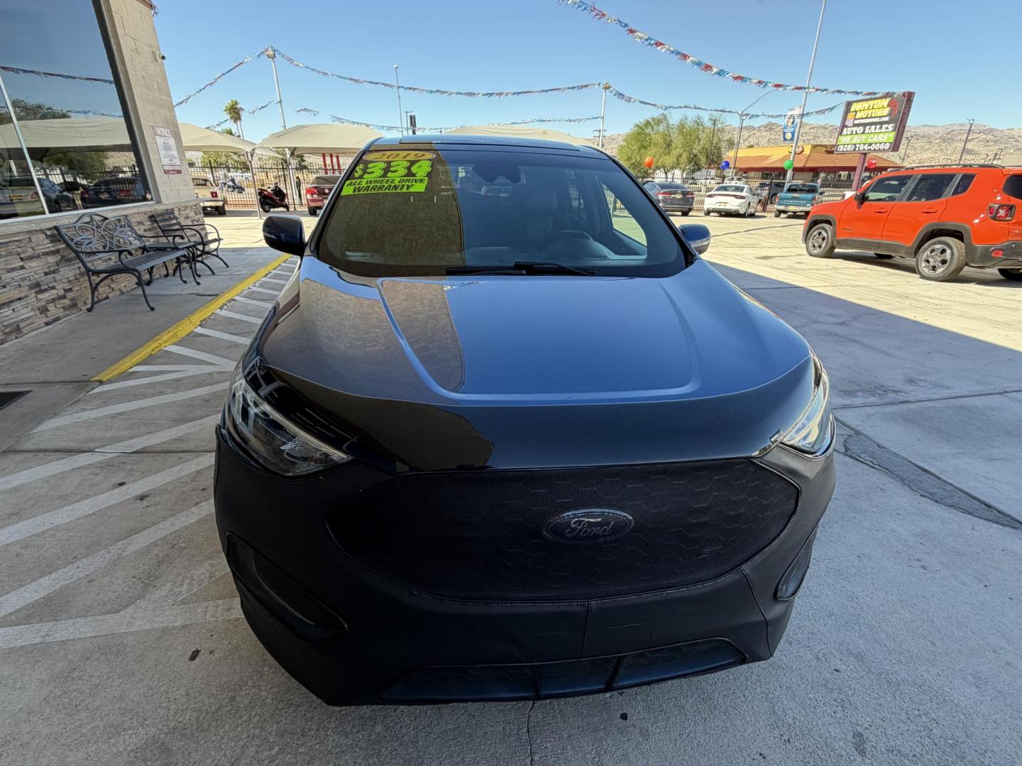 2019 Blue metallic /black Ford Edge Sport AWD (2FMPK4AP2KB) with an 2.7L V6 DOCH 24V engine, 6A transmission, located at 2190 Hwy 95, Bullhead City, AZ, 86442, (928) 704-0060, 0.000000, 0.000000 - 2019 Ford Edge. All wheel drive. 1 owner. only 74k miles. Elderly owned. Fully loaded. leather, moonroof, heater and cooled seats. backup camera, free carfax, free warranty. custom front sports bra , seat covers, dash matt. this customer took excellent care of this super clean great running SUV. own - Photo#21