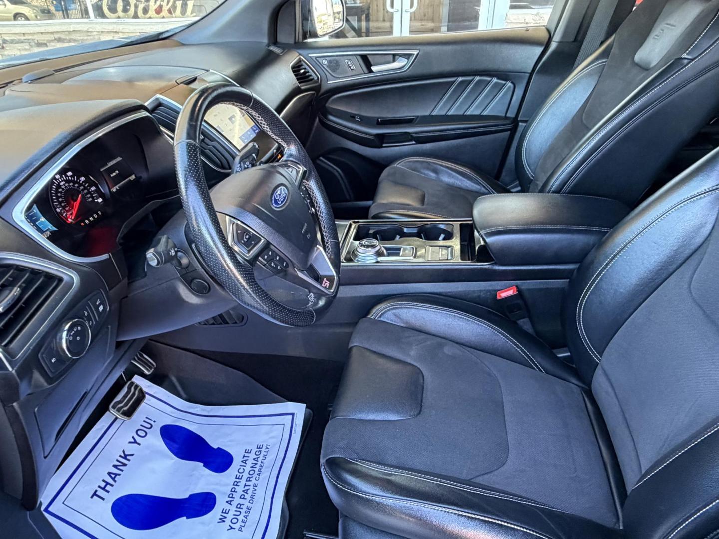 2019 Blue metallic /black Ford Edge Sport AWD (2FMPK4AP2KB) with an 2.7L V6 DOCH 24V engine, 6A transmission, located at 2190 Hwy 95, Bullhead City, AZ, 86442, (928) 704-0060, 0.000000, 0.000000 - 2019 Ford Edge. All wheel drive. 1 owner. only 74k miles. Elderly owned. Fully loaded. leather, moonroof, heater and cooled seats. backup camera, free carfax, free warranty. custom front sports bra , seat covers, dash matt. this customer took excellent care of this super clean great running SUV. own - Photo#25