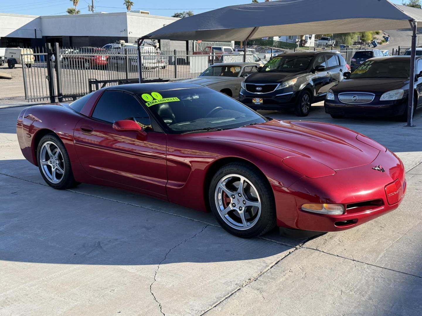 2000 Red /black Chevrolet Corvette Coupe (1G1YY22G5Y5) with an 5.7L V8 OHV 16V engine, located at 2190 Hwy 95, Bullhead City, AZ, 86442, (928) 704-0060, 0.000000, 0.000000 - super super super clean. 2000 Chevrolet Corvette. 2000 automatic. coupe. lots of extras, custom exhaust. 12 disc cd changer, corvette custom cover. Always garaged. custom calipers painted to match. Arizona title. On consignment. - Photo#18