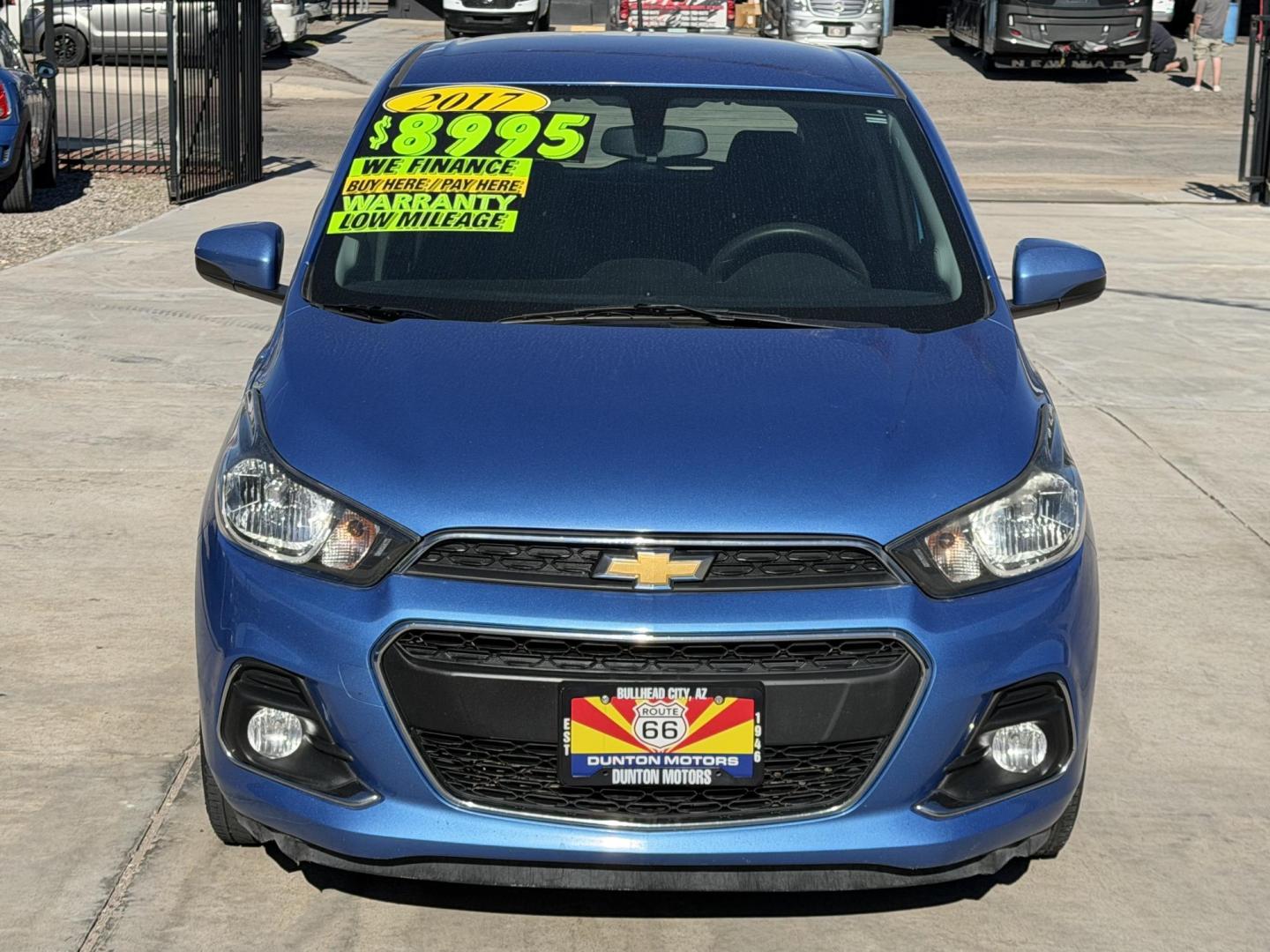 2017 Blue Chevrolet Spark 1LT CVT (KL8CD6SA7HC) with an 1.4L L4 16V DOHC engine, CVT transmission, located at 2190 Hwy 95, Bullhead City, AZ, 86442, (928) 704-0060, 0.000000, 0.000000 - 2017 Chevrolet Spark. great gas mileage. clean carfax. only 80k miles. In house financing available. We finance. brand new tires ice cold ac. - Photo#2