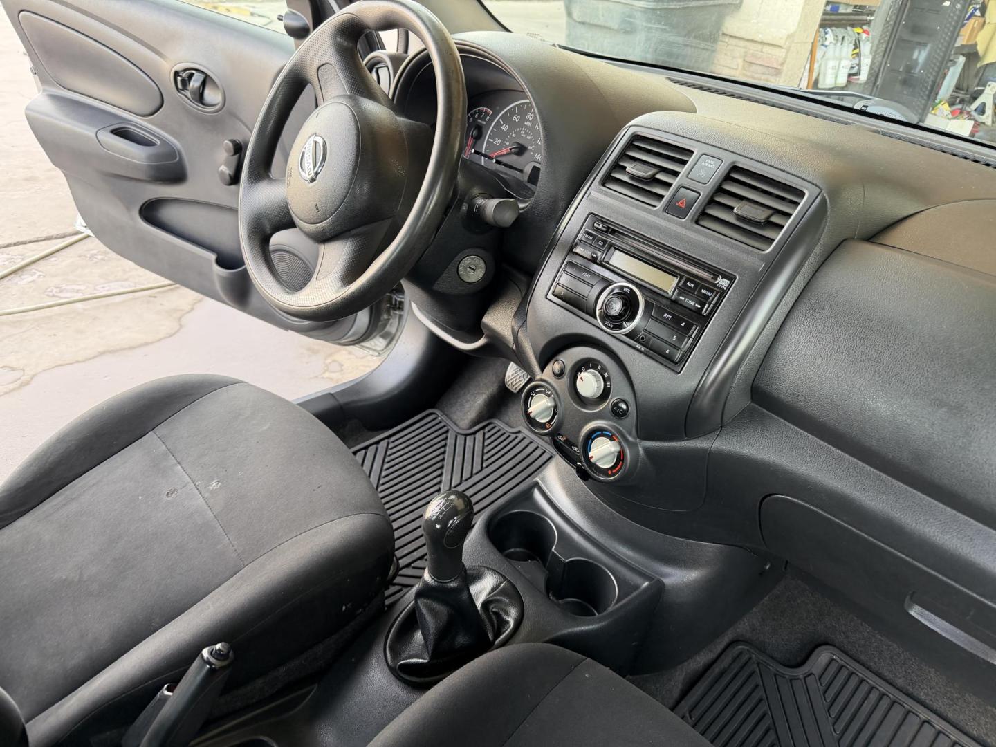 2014 Charcoal Nissan Versa 1.6 S 5M (3N1CN7AP8EL) with an 1.6L L4 DOHC 16V engine, 5-Speed Manual transmission, located at 2190 Hwy 95, Bullhead City, AZ, 86442, (928) 704-0060, 0.000000, 0.000000 - 2014 Nissan Versa S. Only 84k miles ice cold ac . Manual transmission. Great gas saver and commuter car . Low miles for the year . We finance , free warranty , free CARFAX - Photo#9