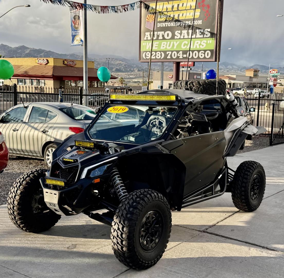 2019 Black Can-Am Maverick X3 X RS Turbo R - (3JBVXAW40KK) , located at 2190 Hwy 95, Bullhead City, AZ, 86442, (928) 704-0060, 0.000000, 0.000000 - 2019 Can Am Maverick x3 turbo R. 3200 miles. ruged radio cab and driver passenger communicaitions, g force helmets included, speakers. mts shocks, amber light bars, mud guards, aces racing oversized seats. light whips, full doors. trailer also available if interested. - Photo#1