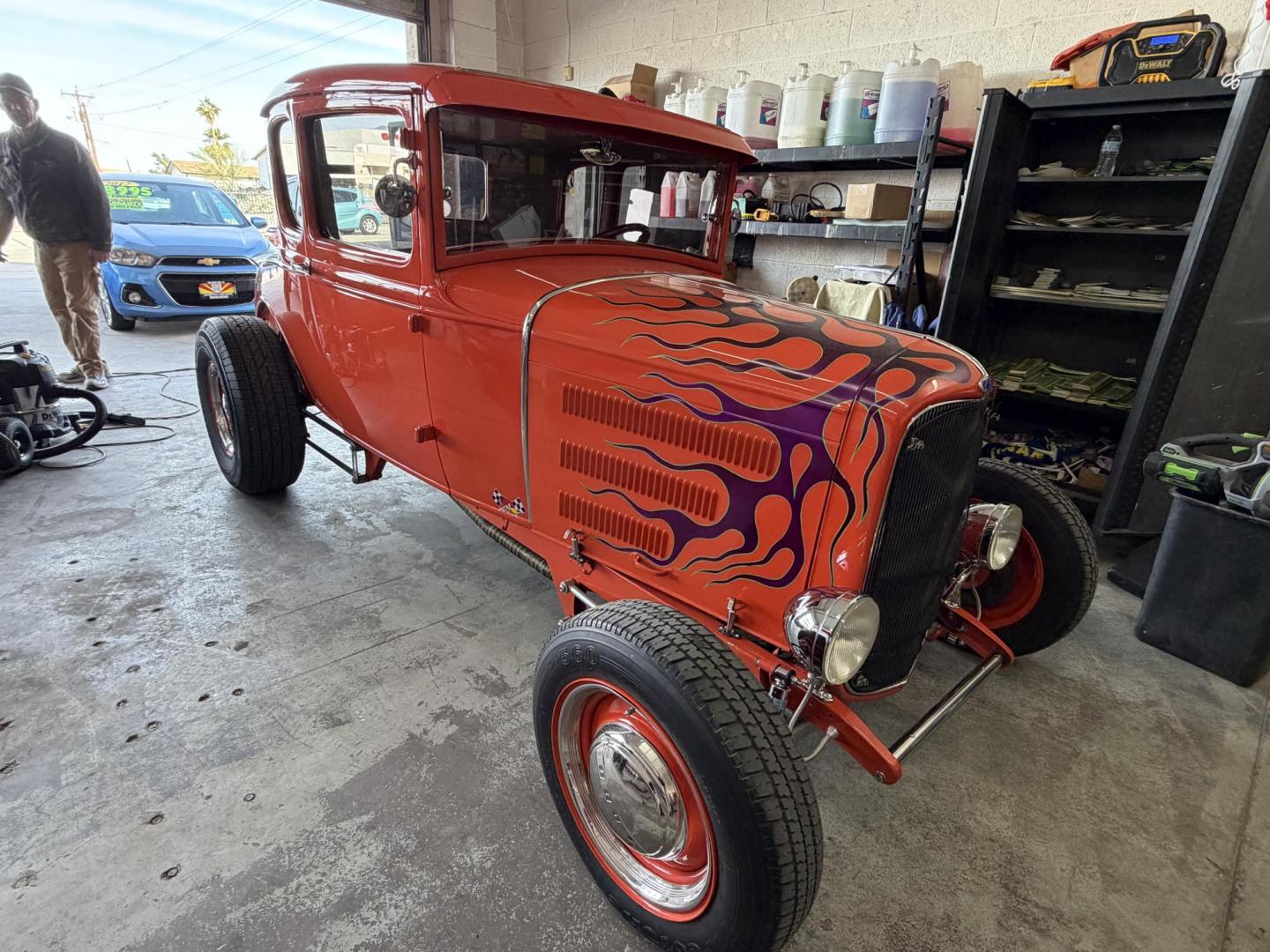 1930 Orange Ford A , located at 2190 Hwy 95, Bullhead City, AZ, 86442, (928) 704-0060, 0.000000, 0.000000 - 1930 Ford Model A custom. 350 chevy small block engine. hot rod Turbo 350 automatic transmission. 8 in ford rear end . QA1 rear coil over suspensin billstein front shocks. new battery, plugs carbeurator. vintage air conditioning. on consignment. arizona title $29900 or best offer. - Photo#0