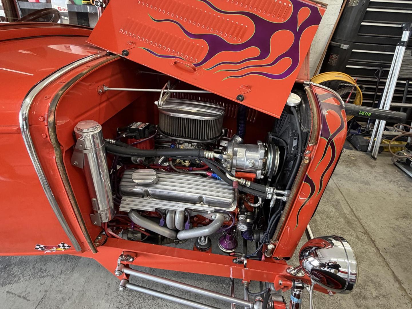 1930 Orange Ford A , located at 2190 Hwy 95, Bullhead City, AZ, 86442, (928) 704-0060, 0.000000, 0.000000 - 1930 Ford Model A custom. 350 chevy small block engine. hot rod Turbo 350 automatic transmission. 8 in ford rear end . QA1 rear coil over suspensin billstein front shocks. new battery, plugs carbeurator. vintage air conditioning. on consignment. arizona title $29900 or best offer. - Photo#13