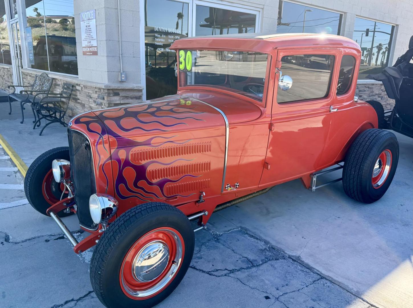 1930 Orange Ford A , located at 2190 Hwy 95, Bullhead City, AZ, 86442, (928) 704-0060, 0.000000, 0.000000 - 1930 Ford Model A custom. 350 chevy small block engine. hot rod Turbo 350 automatic transmission. 8 in ford rear end . QA1 rear coil over suspensin billstein front shocks. new battery, plugs carbeurator. vintage air conditioning. on consignment. arizona title $29900 or best offer. - Photo#16