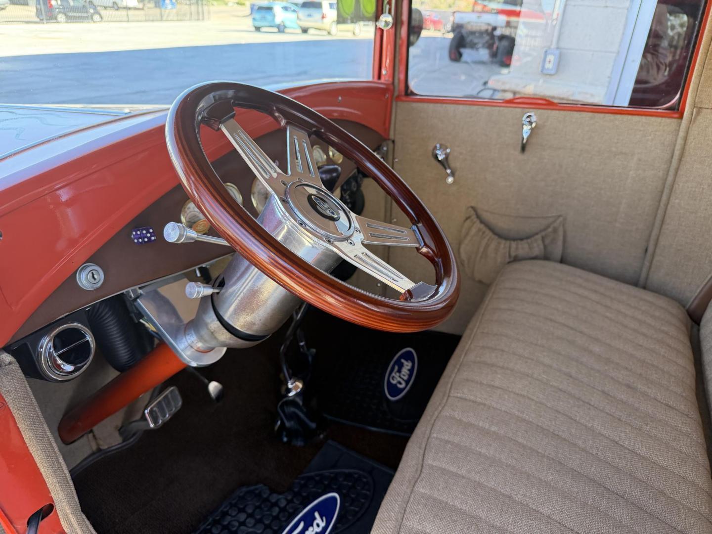 1930 Orange Ford A , located at 2190 Hwy 95, Bullhead City, AZ, 86442, (928) 704-0060, 0.000000, 0.000000 - 1930 Ford Model A custom. 350 chevy small block engine. hot rod Turbo 350 automatic transmission. 8 in ford rear end . QA1 rear coil over suspensin billstein front shocks. new battery, plugs carbeurator. vintage air conditioning. on consignment. arizona title $29900 or best offer. - Photo#19