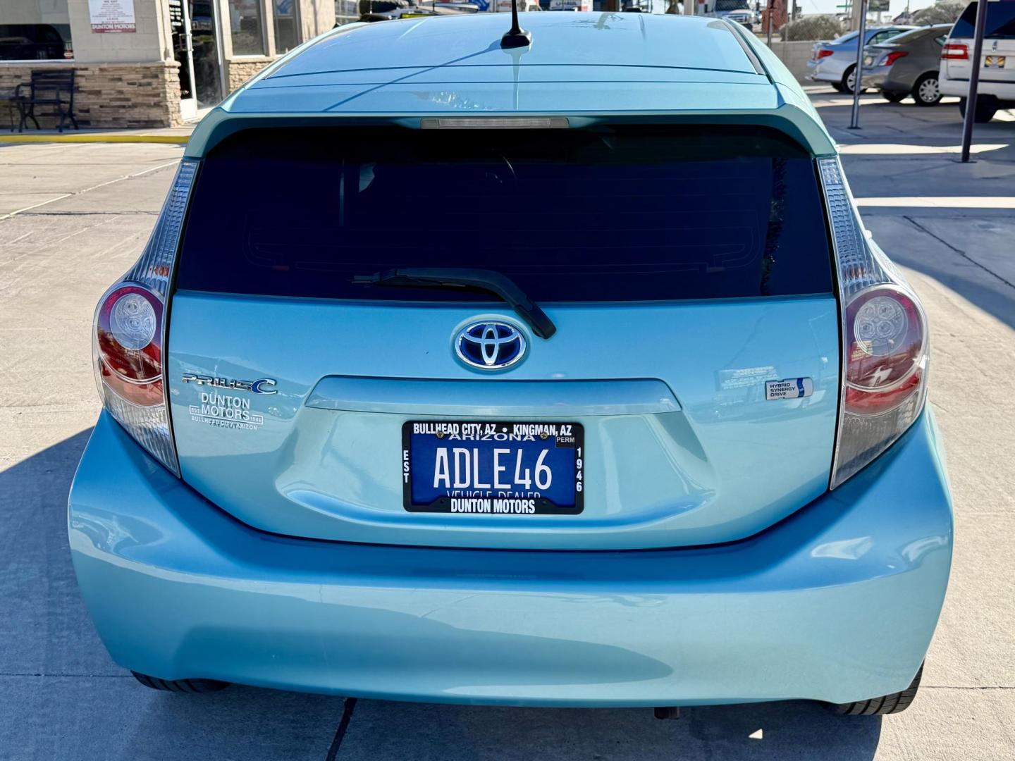 2013 Teal /black Toyota Prius four C , located at 2190 Hwy 95, Bullhead City, AZ, 86442, (928) 704-0060, 0.000000, 0.000000 - 2013 Toyota Prius four C . Hybrid. Leahter, moonroof, bluetooth, super tinted windows . Front window tint . Suns not coming in , satellite radio. fullyloaded. heated seats. keyless entry. beautiful rare Teal color. Michelin tires installed 6 months ago. Completely serviced. New prius battery with al - Photo#3