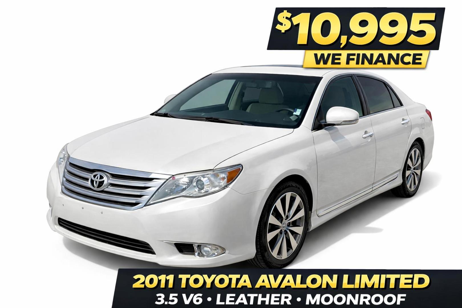 2011 White Toyota Avalon Base (4T1BK3DB1BU) with an 3.5L V6 DOHC 24V engine, 6-Speed Automatic transmission, located at 2190 Hwy 95, Bullhead City, AZ, 86442, (928) 704-0060, 0.000000, 0.000000 - Photo#0