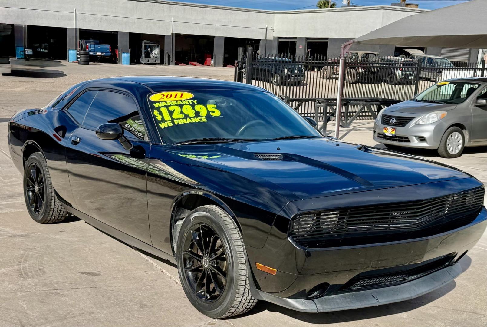 2011 Black Dodge Challenger SE (2B3CJ4DG0BH) with an 3.6L V6 DOHC 24V engine, 4-Speed Automatic transmission, located at 2190 Hwy 95, Bullhead City, AZ, 86442, (928) 704-0060, 0.000000, 0.000000 - Brand new tires. Free warranty. IN house financing available. - Photo#0