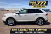 2011 White Lincoln MKX FWD (2LMDJ6JK9BB) with an 3.7L V6 DOHC 24V engine, 6-Speed Automatic transmission, located at 2190 Hwy 95, Bullhead City, AZ, 86442, (928) 704-0060, 0.000000, 0.000000 - Photo#0