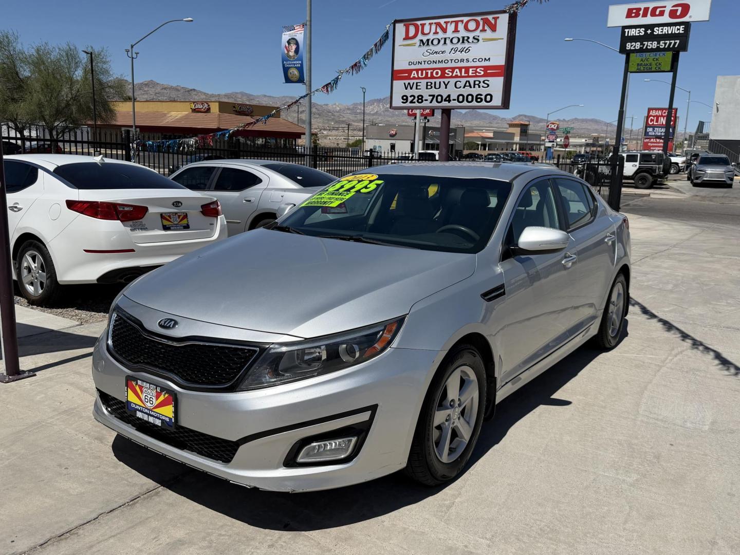 2014 Kia Optima LX (KNAGM4A73E5) with an 2.4L L4 DOHC 16V engine, 6-Speed Automatic transmission, located at 2190 Hwy 95, Bullhead City, AZ, 86442, (928) 704-0060, 0.000000, 0.000000 - Photo#4