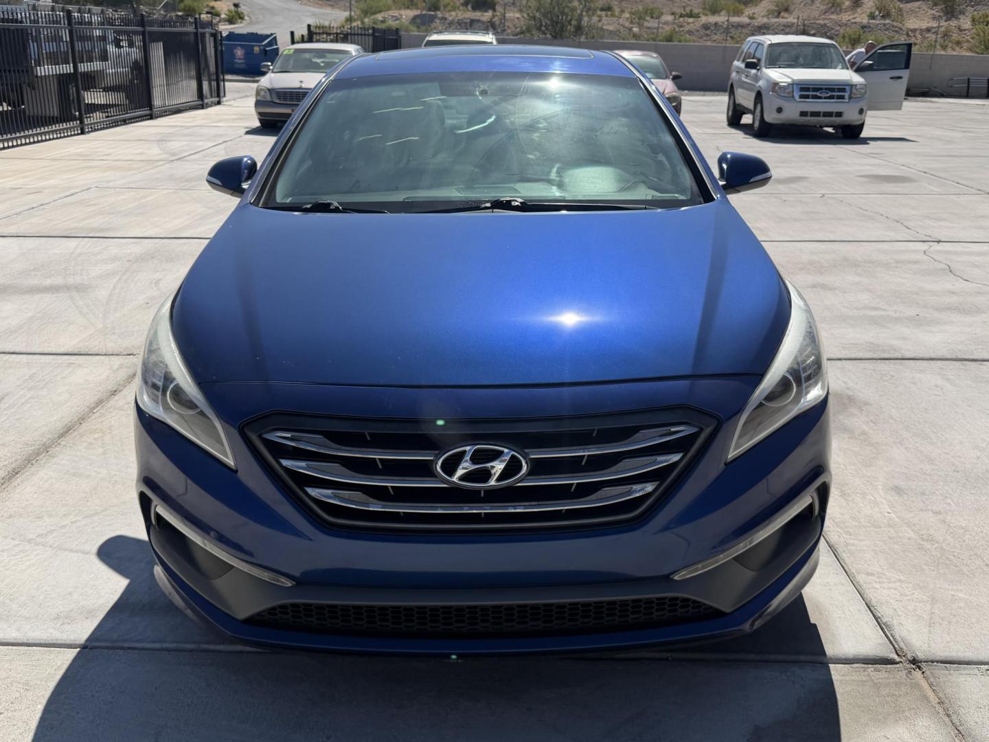 2017 Blue Hyundai Sonata Sport (5NPE34AF8HH) with an 2.4L L4 DOHC 16V engine, 6A transmission, located at 2190 Hwy 95, Bullhead City, AZ, 86442, (928) 704-0060, 0.000000, 0.000000 - Photo#2