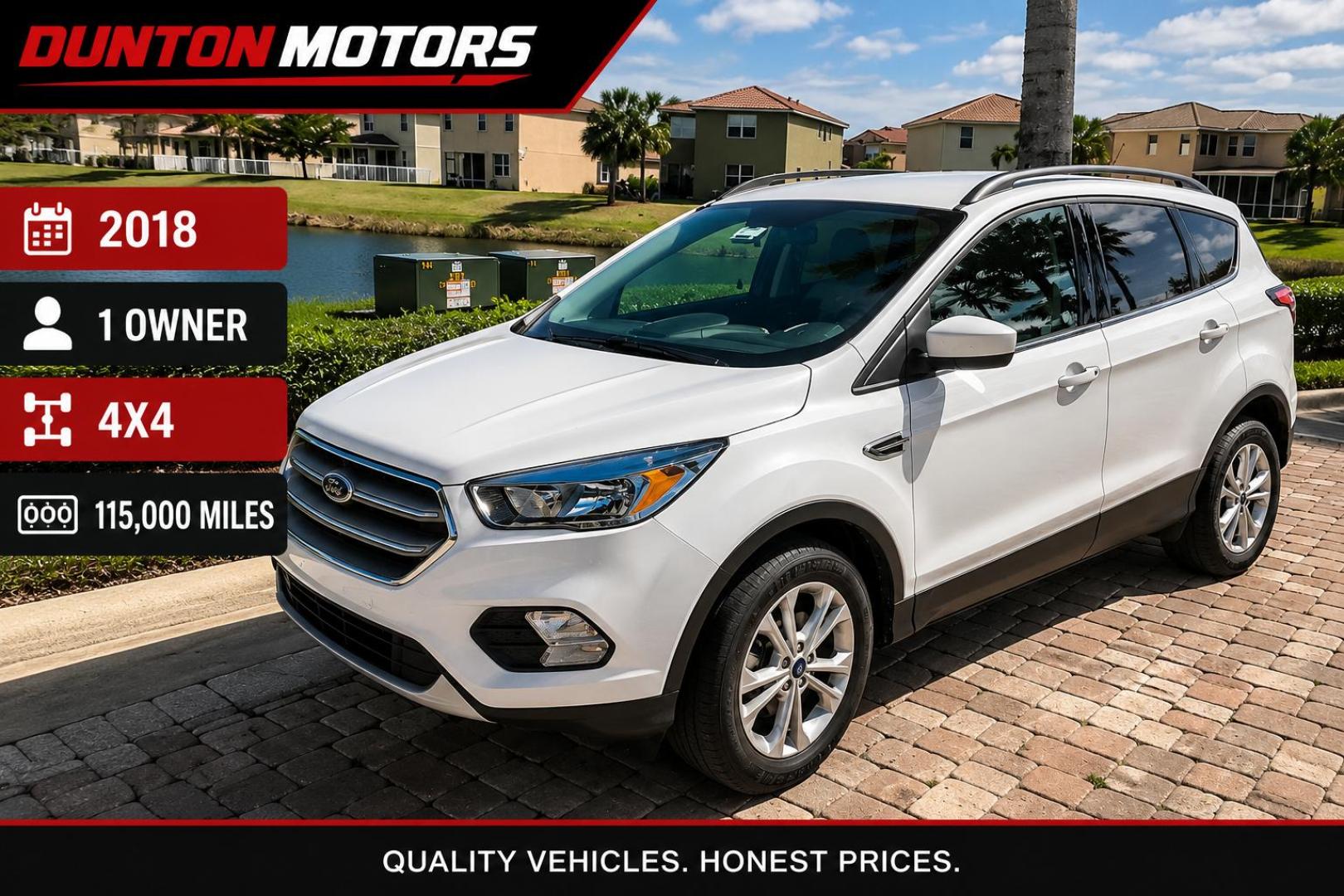 2018 White Ford Escape SE 4WD (1FMCU9GD2JU) with an 1.5L L4 DOHC 16V engine, 6A transmission, located at 2190 Hwy 95, Bullhead City, AZ, 86442, (928) 704-0060, 0.000000, 0.000000 - 2018 Ford Escape Se. 4 wheel drive. 1 owner. local Arizona car. Free carfax, free warranty. In house financing available. Runs and drives great. - Photo#0