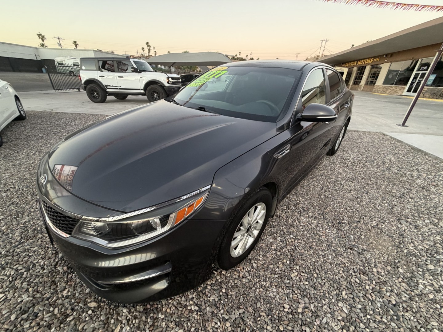 2016 Charcoal Kia Optima , located at 2190 Hwy 95, Bullhead City, AZ, 86442, (928) 704-0060, 0.000000, 0.000000 - 2016 Kia optima LX . 2.4 i4 engine . Newer engine recently installed with warranty only 80k on engine . Complete safety and serviced .- Photo#5