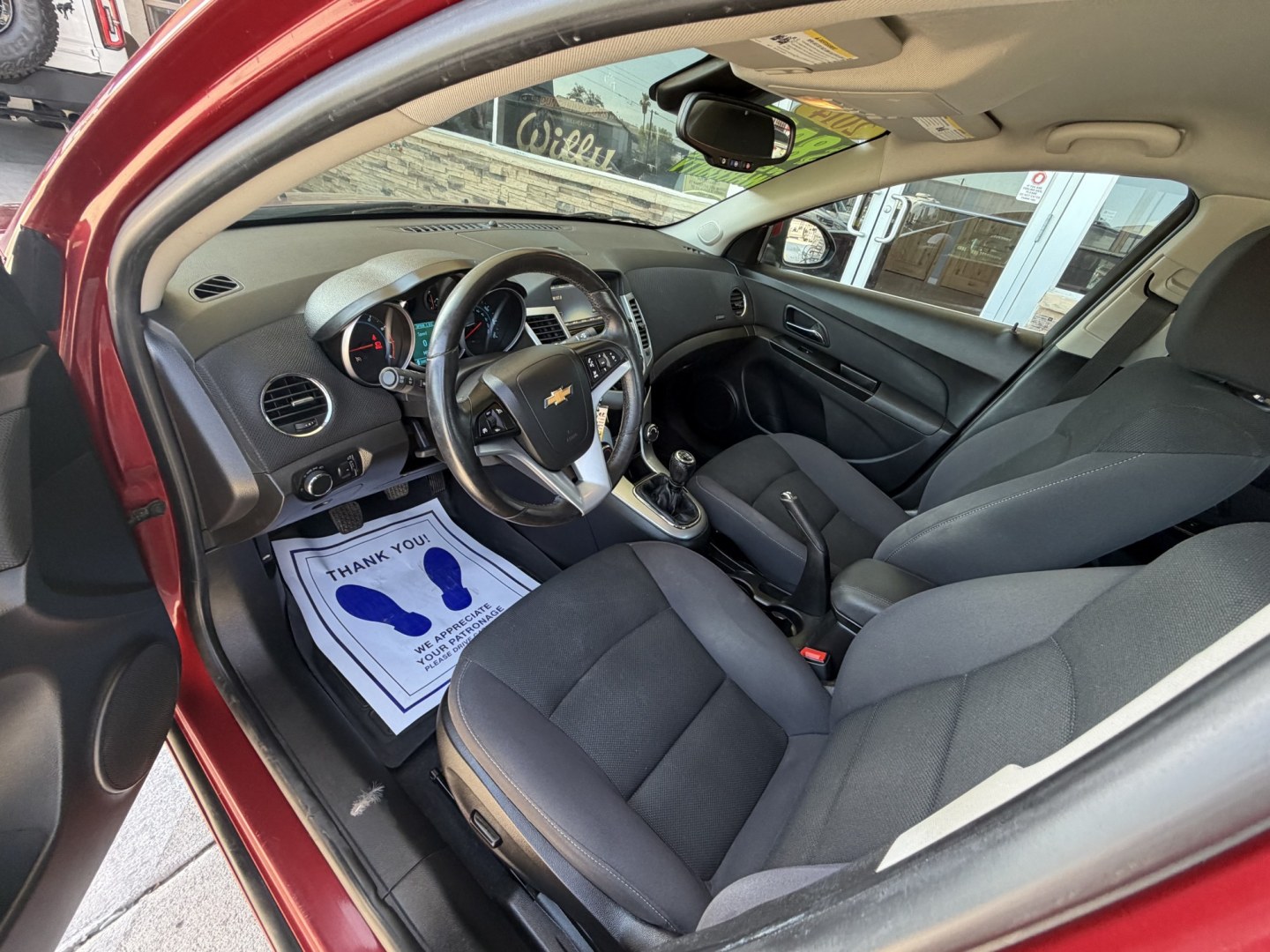 2014 ruby red Chevrolet Cruze ECO Manual (1G1PJ5SB1E7) with an 1.4L L4 DOHC 16V TURBO engine, 6-Speed Manual transmission, located at 2190 Hwy 95, Bullhead City, AZ, 86442, (928) 704-0060, 0.000000, 0.000000- Photo#7