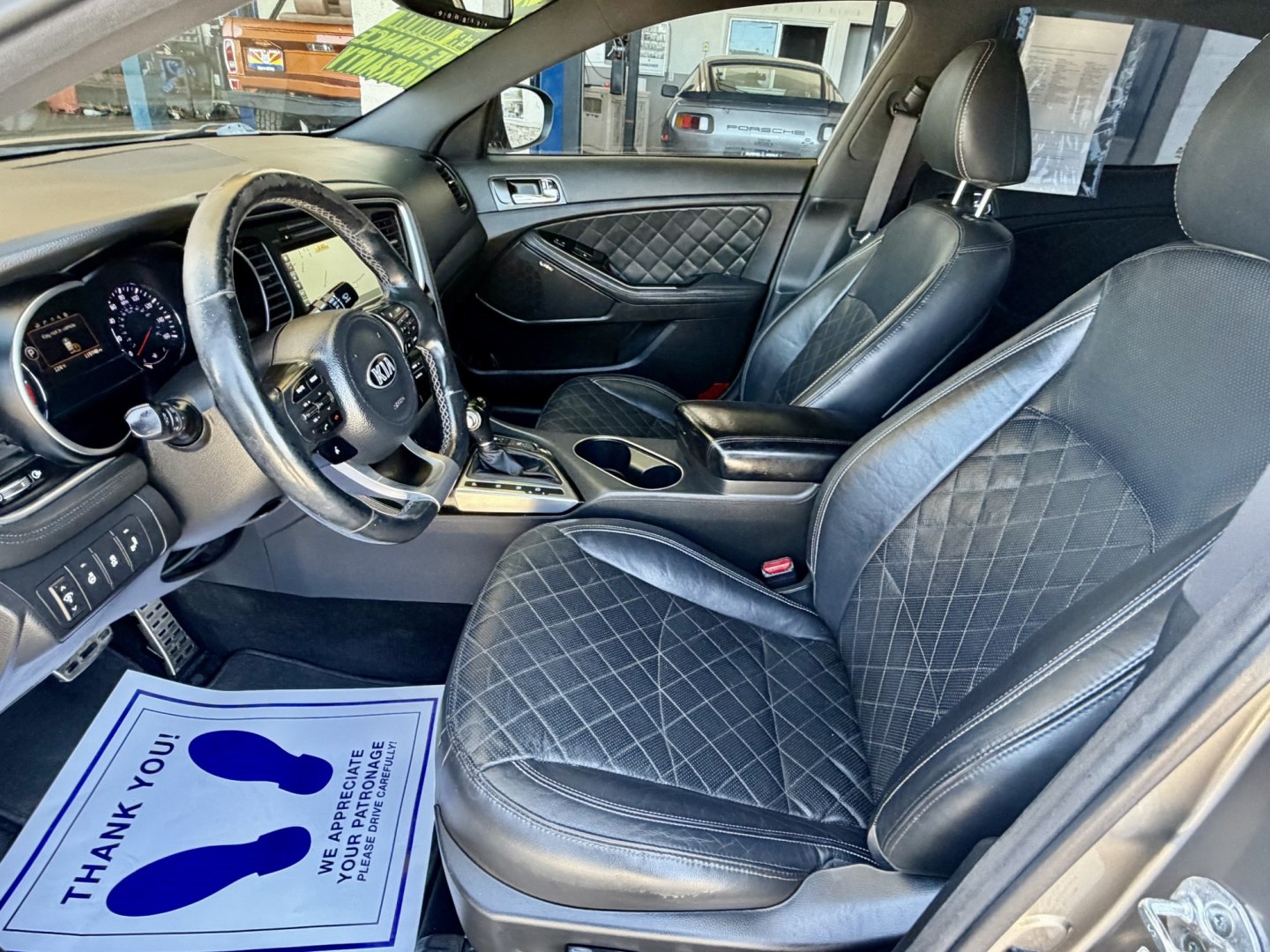 2015 Gold Kia Optima SX Turbo (5XXGR4A63FG) with an 2.0L L4 DOHC 16V TURBO engine, 6A transmission, located at 2190 Hwy 95, Bullhead City, AZ, 86442, (928) 704-0060, 0.000000, 0.000000- Photo#13