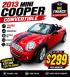 2013 ruby red Mini Cooper Base (WMWSY1C57DT) with an 1.6L L4 DOHC 16V TURBO engine, located at 2190 Hwy 95, Bullhead City, AZ, 86442, (928) 704-0060, 0.000000, 0.000000 - automatic convertible. great running cool car.- Photo#0