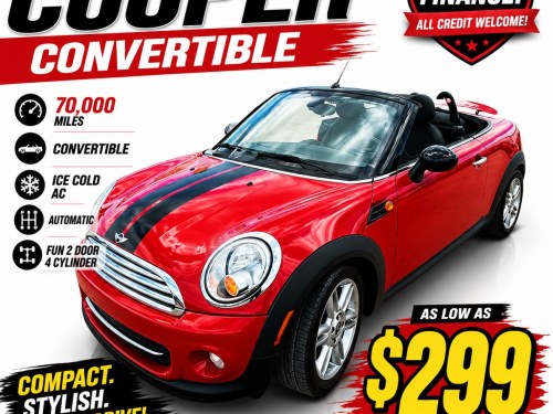 2013 Mini  cooper convertible automatic 