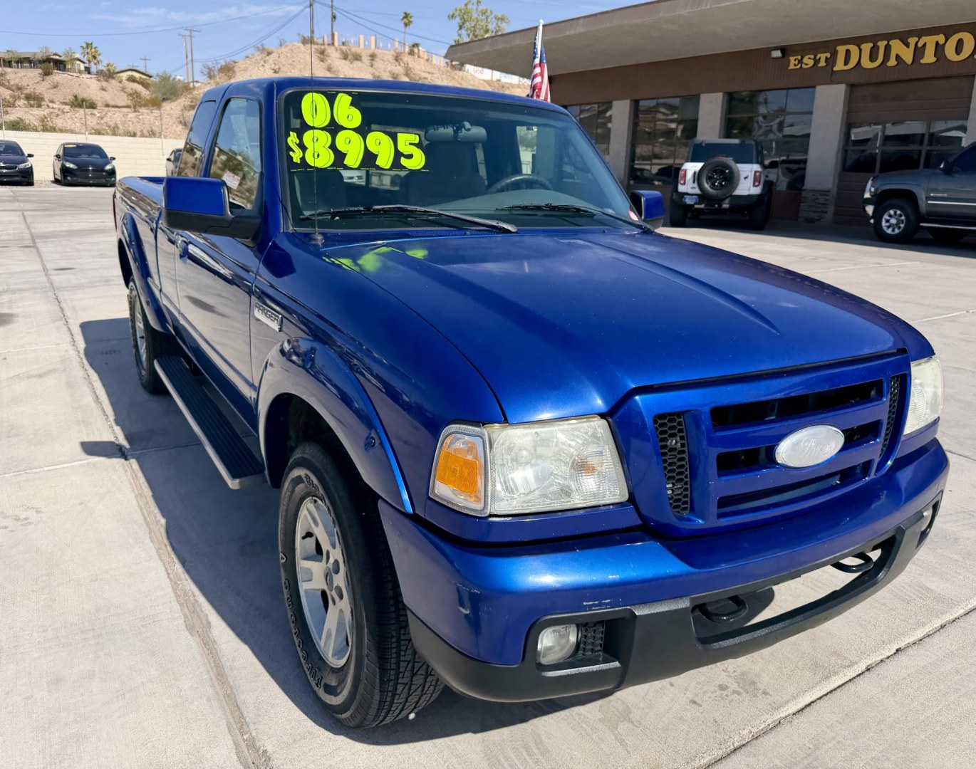 2006 Blue Ford Ranger XLT 4x4 , located at 2190 Hwy 95, Bullhead City, AZ, 86442, (928) 704-0060, 0.000000, 0.000000 - 2006 Ford Ranger XLT. automatic 4x4 . power windows, locks. cold a/c tow package running boards. 146k.- Photo#1