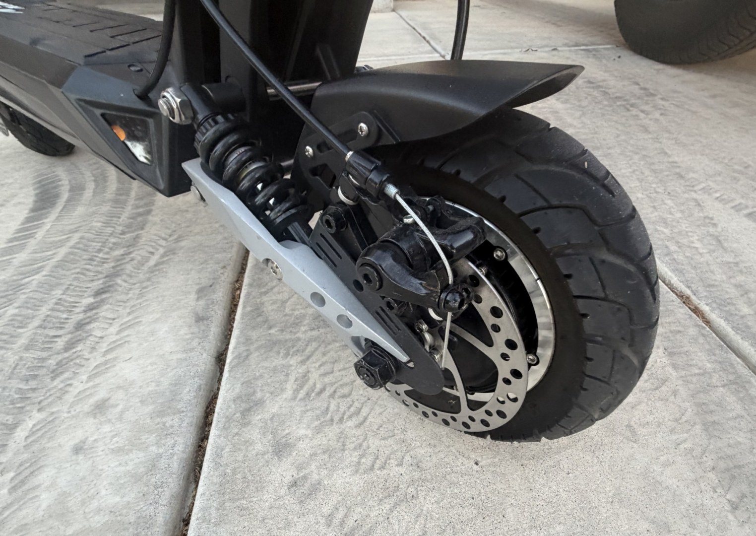 2023 Black Apollo Phantom V 3 , located at 2190 Hwy 95, Bullhead City, AZ, 86442, (928) 704-0060, 0.000000, 0.000000 - 2023 Apollo scooter phantom V3 . Only 162 miles in excellent condition . Never tipped runs great . Dual 1,200 w motors . Up to 41 miles per hour . Insane ludo mode . 40 mile range . Holds bigger people up to 300 lbs. front and rear suspension . LED headlight and brake light . Front and rear turn sig- Photo#4