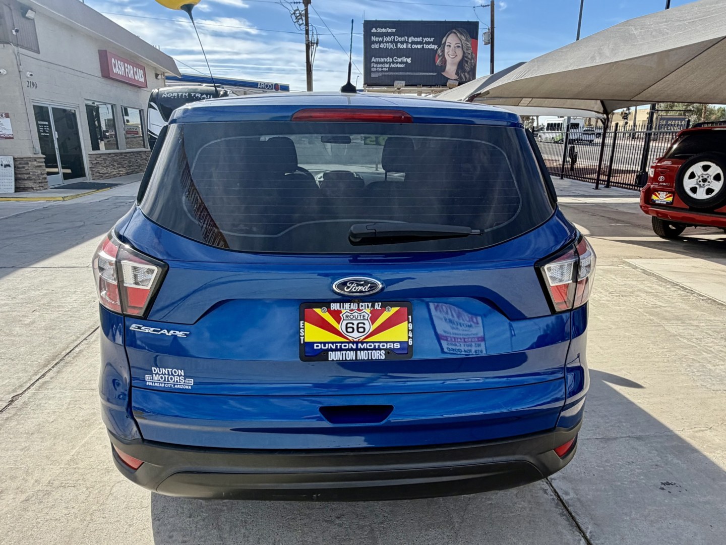 2018 Blue Ford Escape S FWD (1FMCU0F73JU) with an 2.5L L4 DOHC 16V engine, 6A transmission, located at 2190 Hwy 95, Bullhead City, AZ, 86442, (928) 704-0060, 0.000000, 0.000000 - 1 owner arizona car. free carfax.- Photo#11