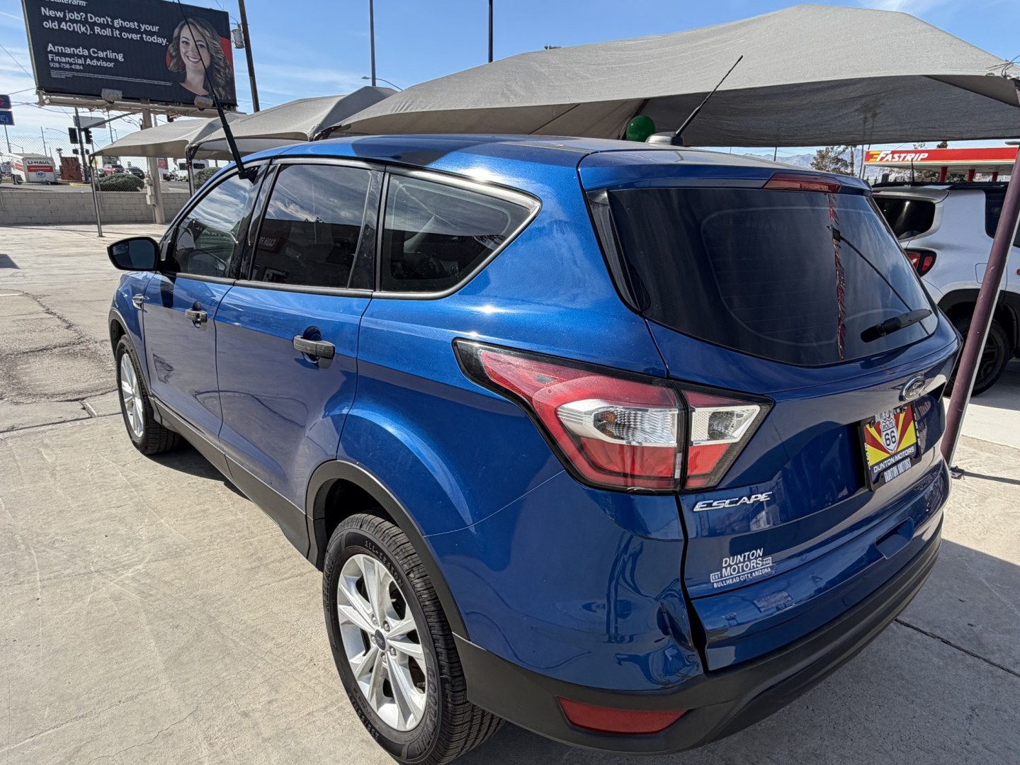 2018 Blue Ford Escape S FWD (1FMCU0F73JU) with an 2.5L L4 DOHC 16V engine, 6A transmission, located at 2190 Hwy 95, Bullhead City, AZ, 86442, (928) 704-0060, 0.000000, 0.000000 - 1 owner arizona car. free carfax.- Photo#12