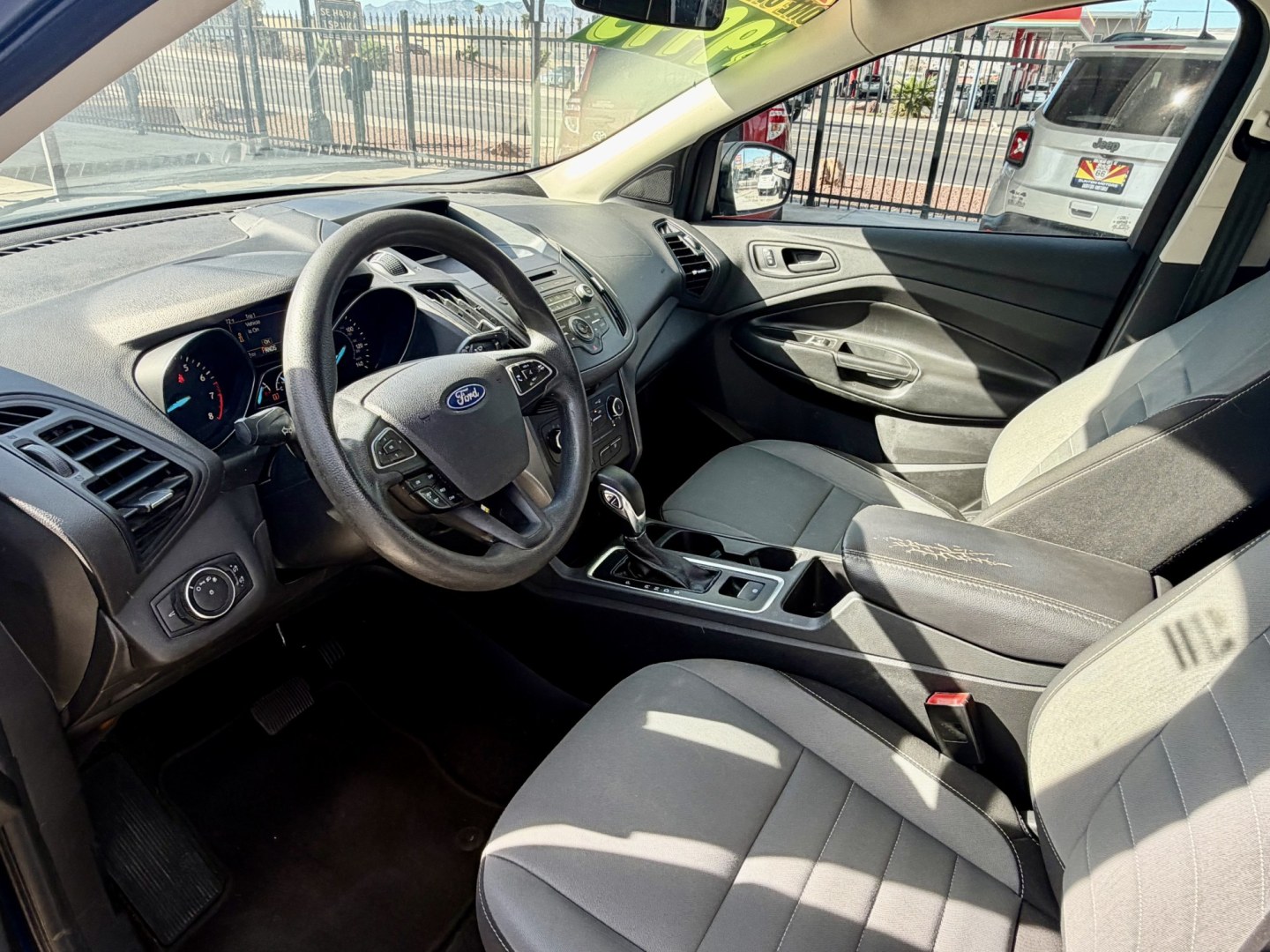 2018 Blue Ford Escape S FWD (1FMCU0F73JU) with an 2.5L L4 DOHC 16V engine, 6A transmission, located at 2190 Hwy 95, Bullhead City, AZ, 86442, (928) 704-0060, 0.000000, 0.000000 - 1 owner arizona car. free carfax.- Photo#15